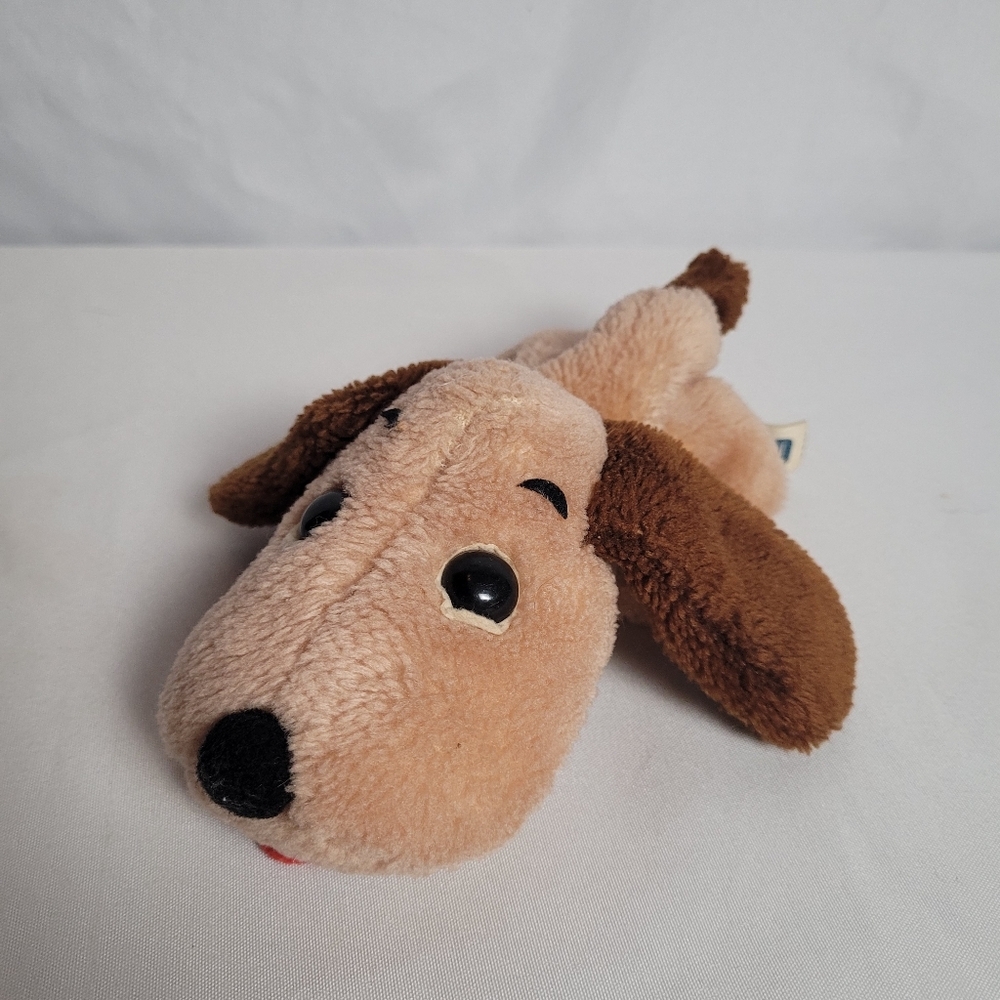 Vintage 70's Gund Puppy Dog Plush Toss N Play Made In Korea Stuffed Toy 6"